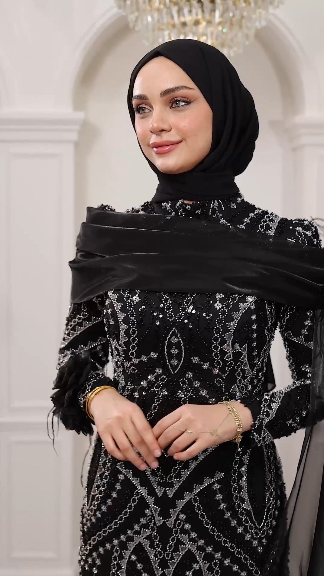 Taşlı kalem abiye