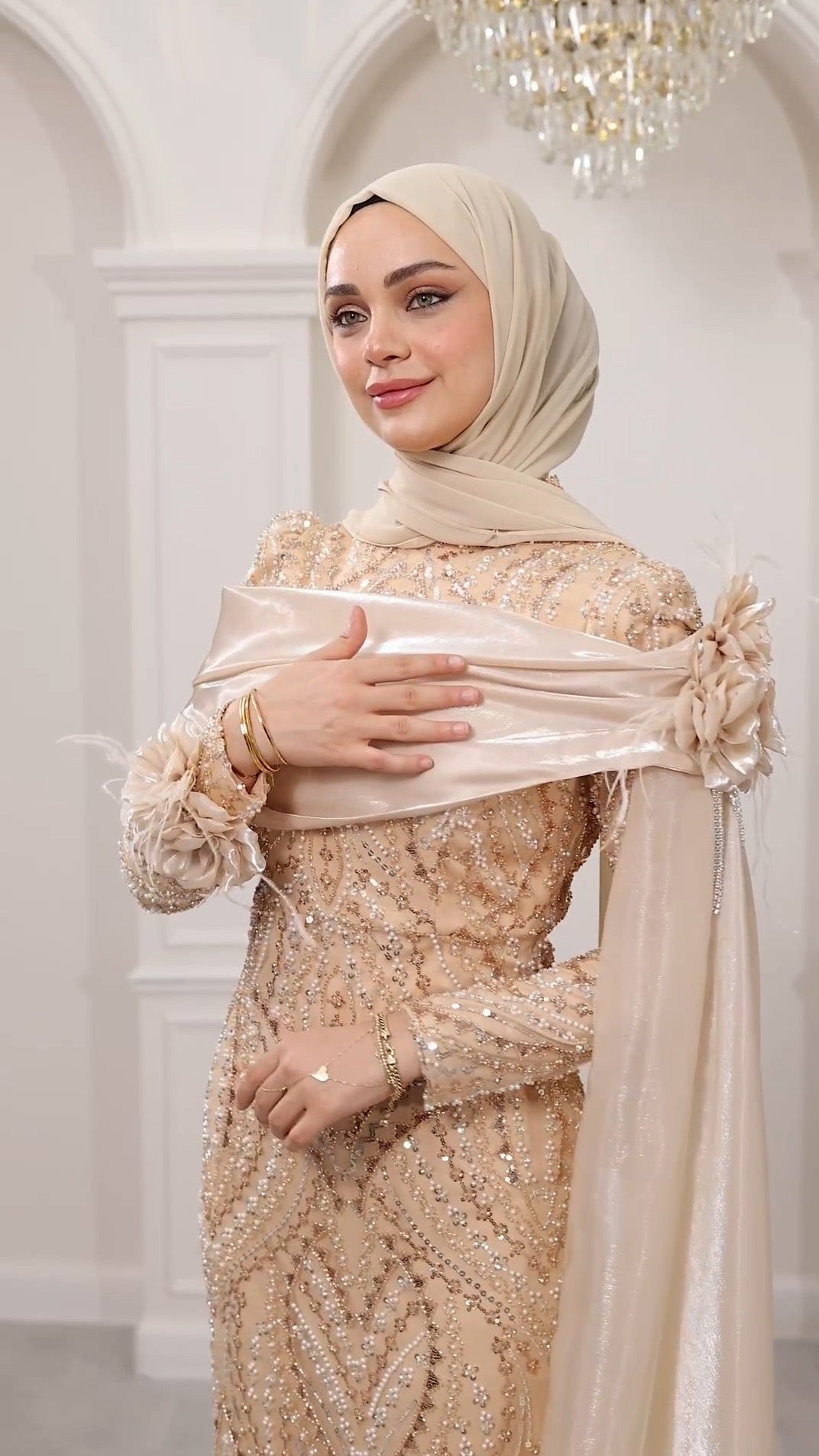 Taşlı kalem abiye