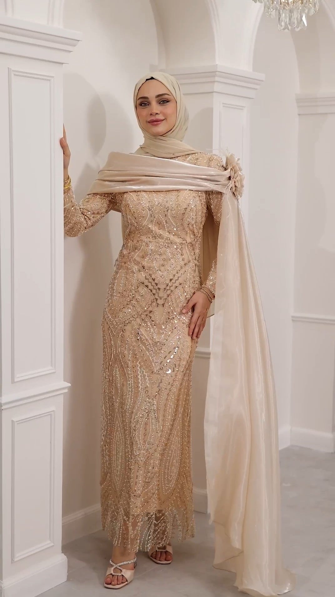 Taşlı kalem abiye