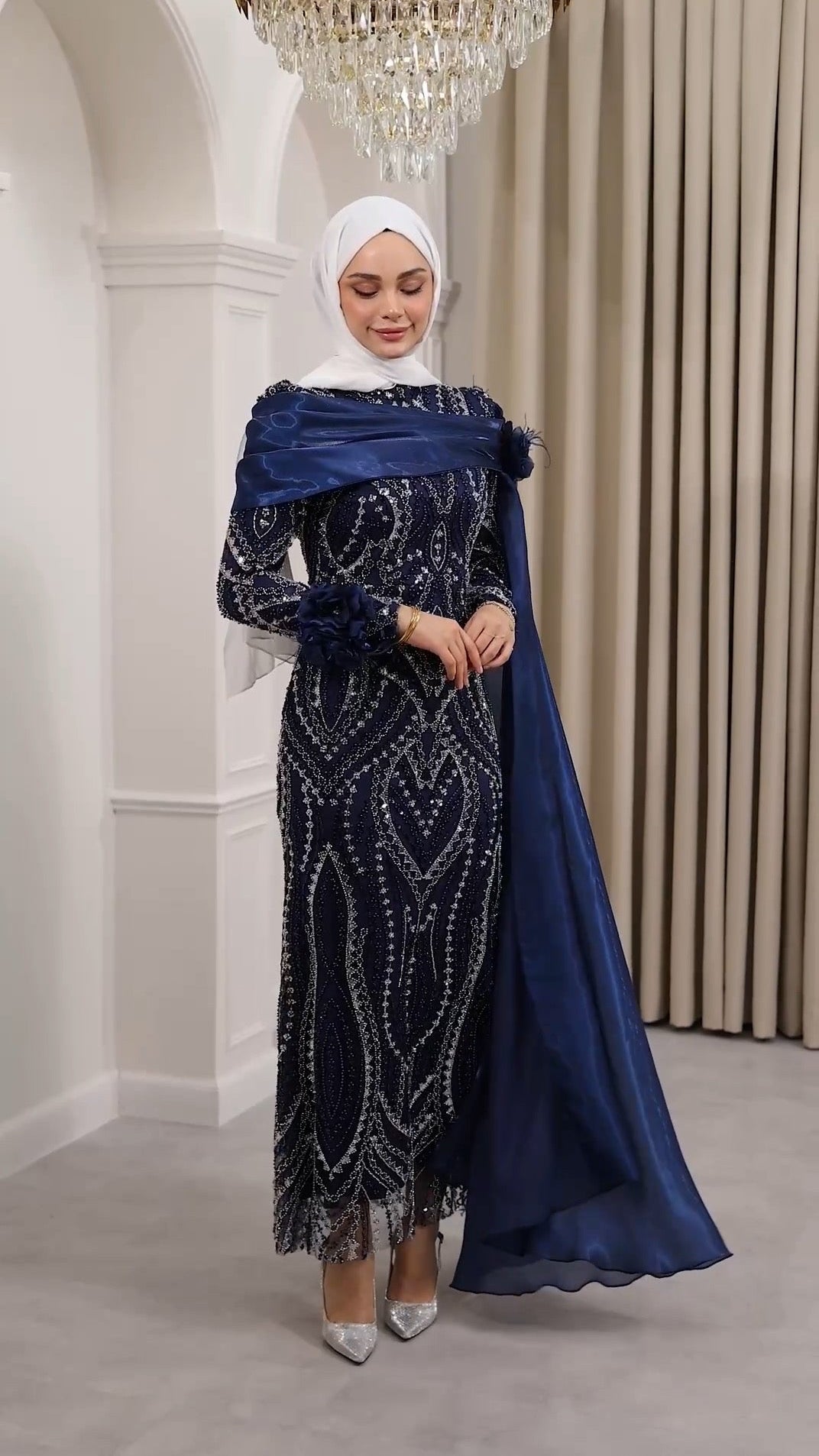 Taşlı kalem abiye