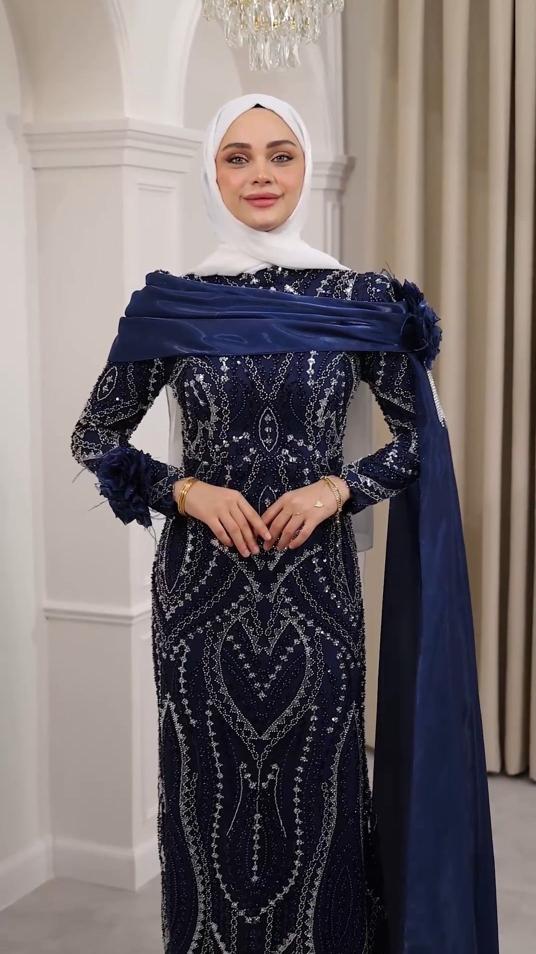 Taşlı kalem abiye