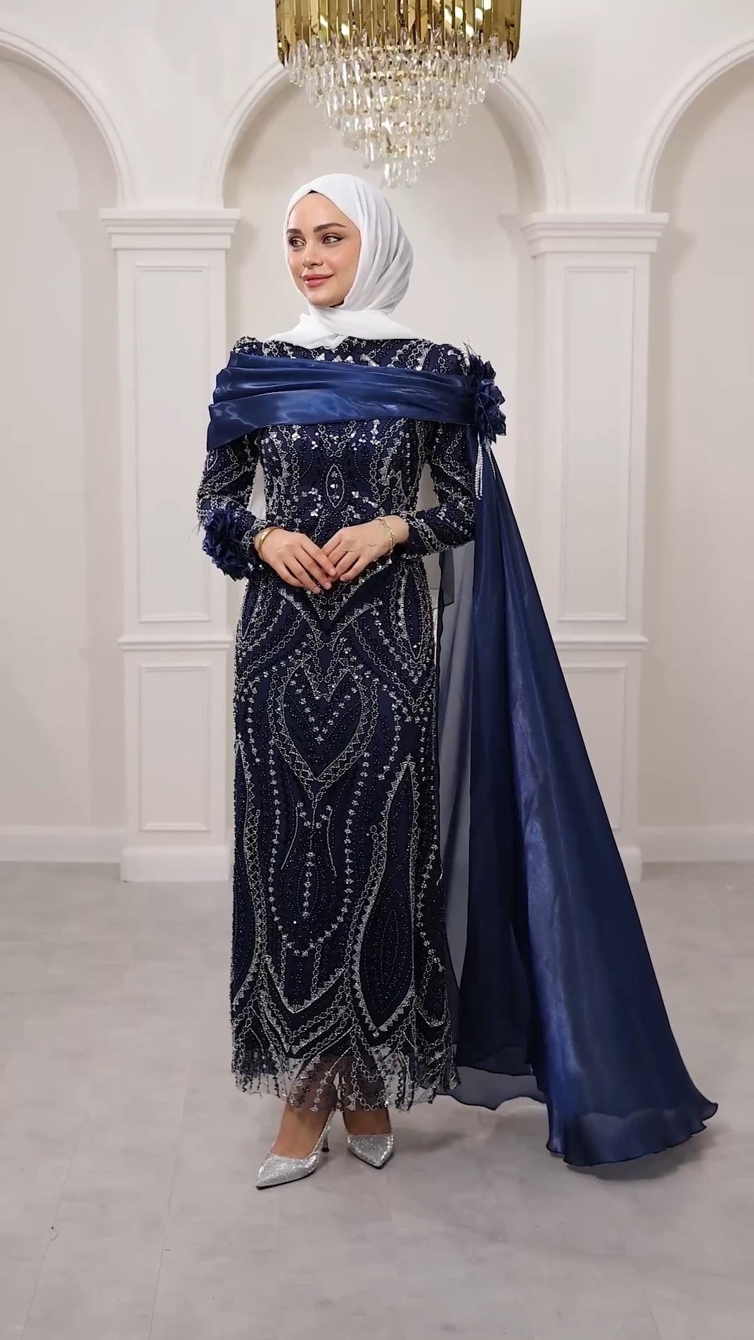 Taşlı kalem abiye