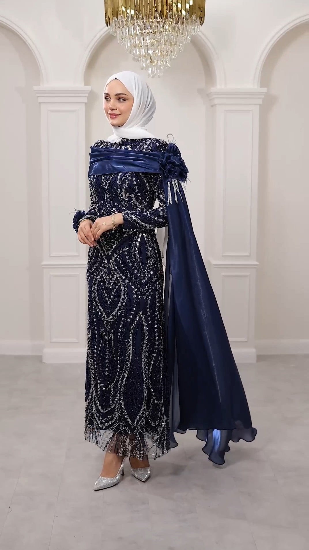 Taşlı kalem abiye