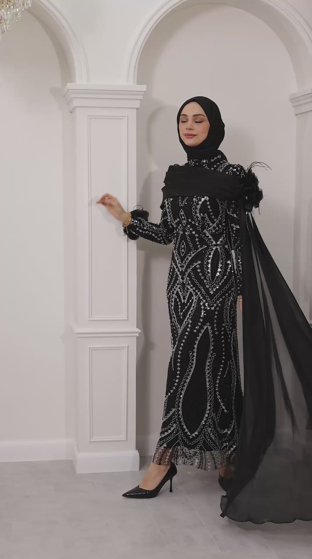 Taşlı kalem abiye
