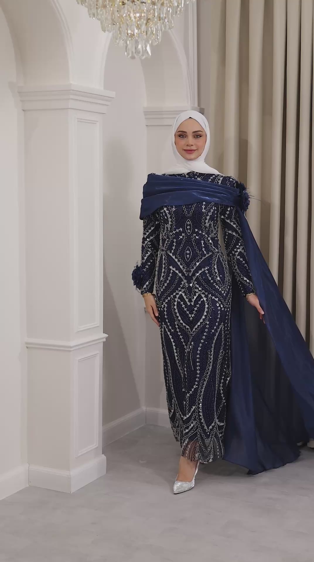 Taşlı kalem abiye